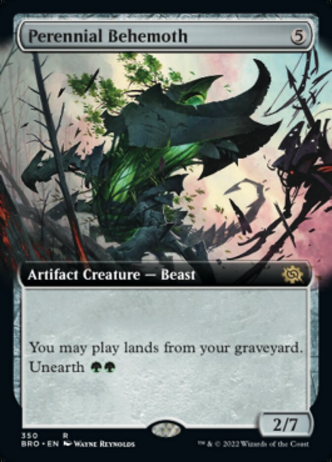 Magic | Perennial Behemoth (Extended Art) [The Brothers' War] | The Nerd Merchant