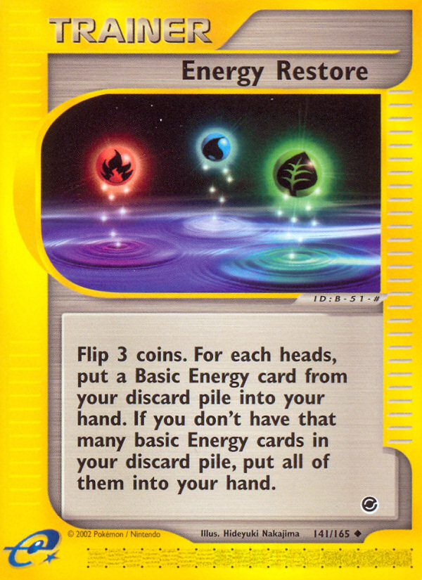 Pokemon | Energy Restore (141/165) [Expedition: Base Set] | The Nerd Merchant