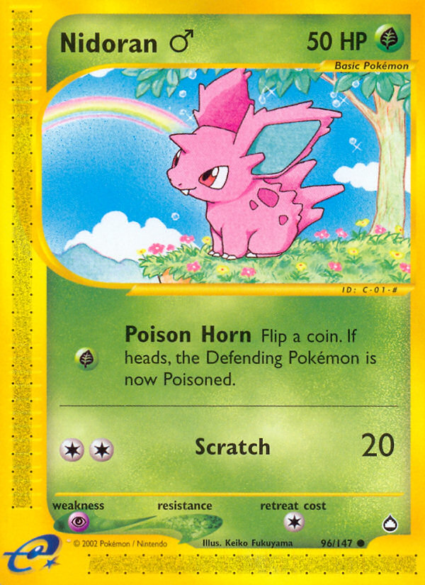 Pokemon | Nidoran (96/147) (Male) [Aquapolis] | The Nerd Merchant