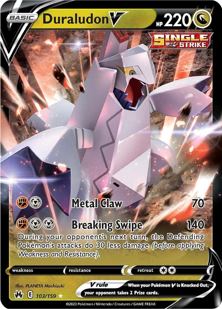 Pokemon | Duraludon V (103/159) [Sword & Shield: Crown Zenith] | The Nerd Merchant