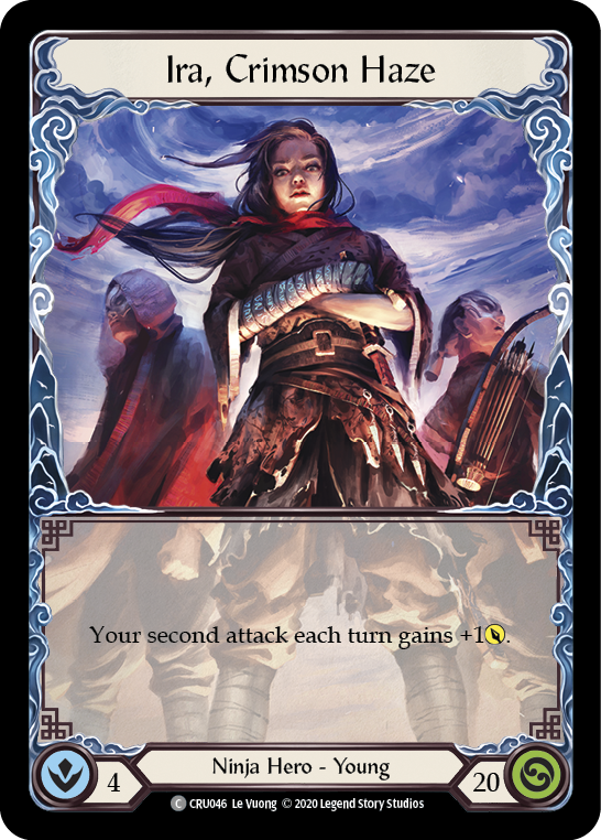 Flesh and Blood TCG | Ira, Crimson Haze [CRU046] (Crucible of War)  1st Edition Rainbow Foil | The Nerd Merchant