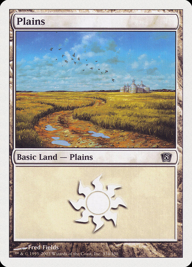 Magic | Plains (334) [Eighth Edition] | The Nerd Merchant