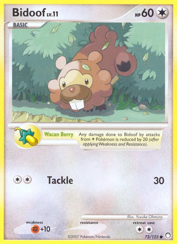 Pokemon | Bidoof (73/123) [Diamond & Pearl: Mysterious Treasures] | The Nerd Merchant