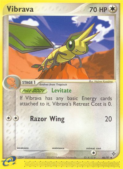 Pokemon | Vibrava (46/97) [EX: Dragon] | The Nerd Merchant