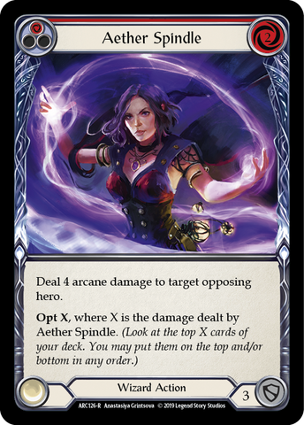 Flesh and Blood TCG | Aether Spindle (Red) [ARC126-R] (Arcane Rising)  1st Edition Normal | The Nerd Merchant