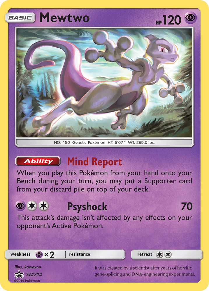Pokemon | Mewtwo (SM214) [Sun & Moon: Black Star Promos] | The Nerd Merchant
