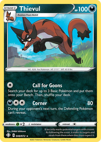 Pokemon | Thievul (048/072) [Sword & Shield: Shining Fates] | The Nerd Merchant