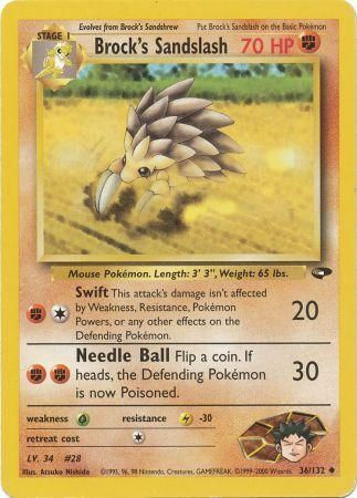 Pokemon | Brock's Sandslash (36/132) [Gym Challenge Unlimited] | The Nerd Merchant