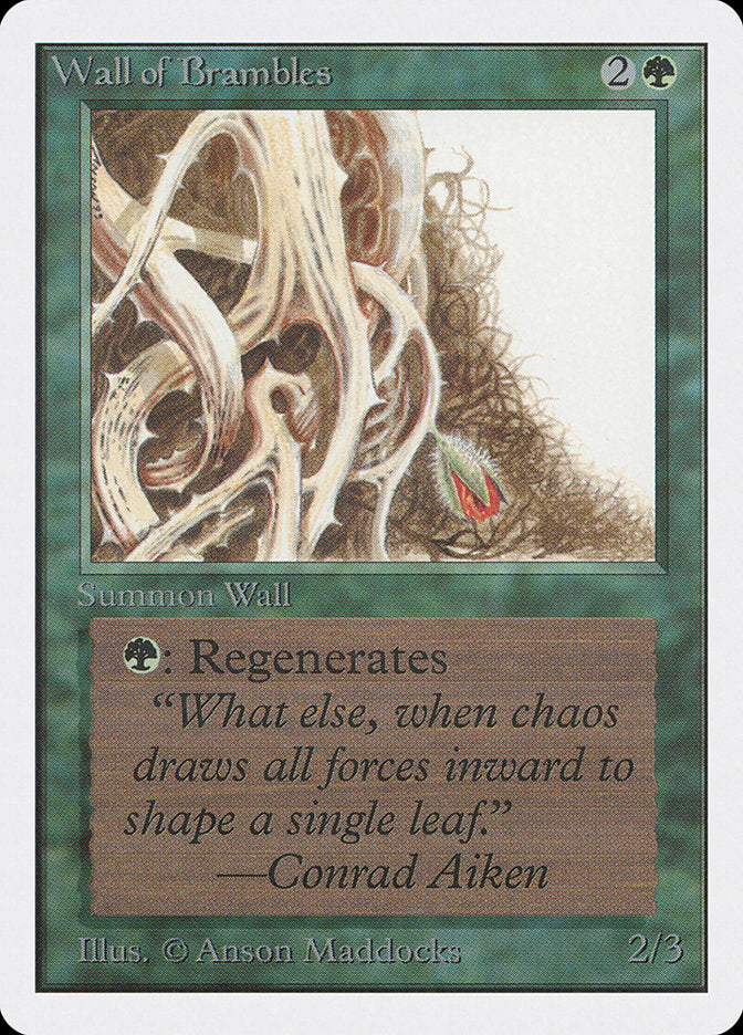 Magic | Wall of Brambles [Unlimited Edition] | The Nerd Merchant