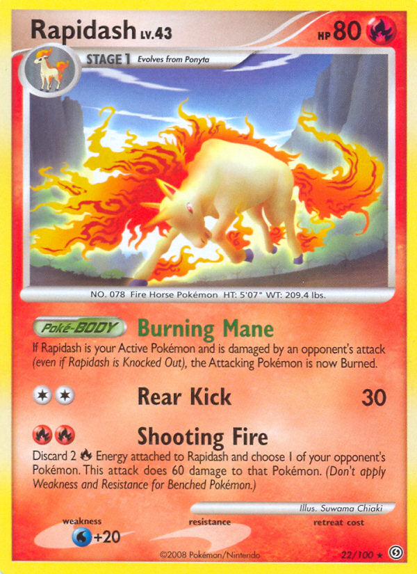 Pokemon | Rapidash (22/100) [Diamond & Pearl: Stormfront] | The Nerd Merchant