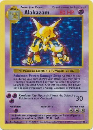 Pokemon | Alakazam (1/102) [Base Set Shadowless Unlimited] | The Nerd Merchant