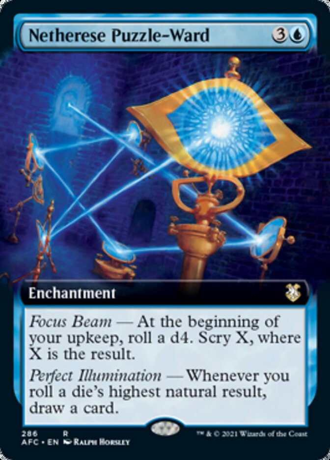 Magic | Netherese Puzzle-Ward (Extended Art) [Dungeons & Dragons: Adventures in the Forgotten Realms Commander] | The Nerd Merchant