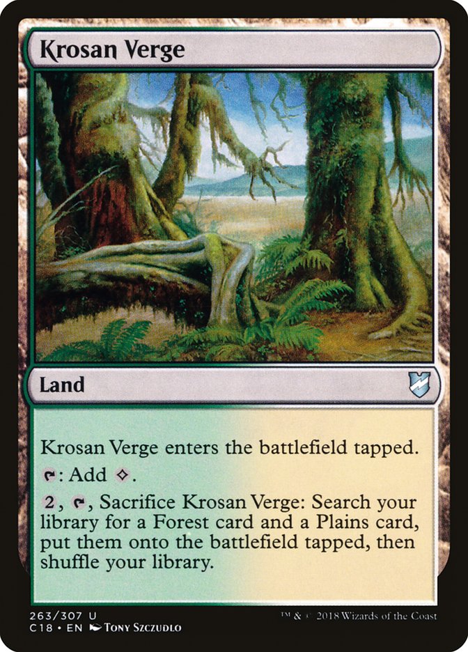 Magic | Krosan Verge [Commander 2018] | The Nerd Merchant