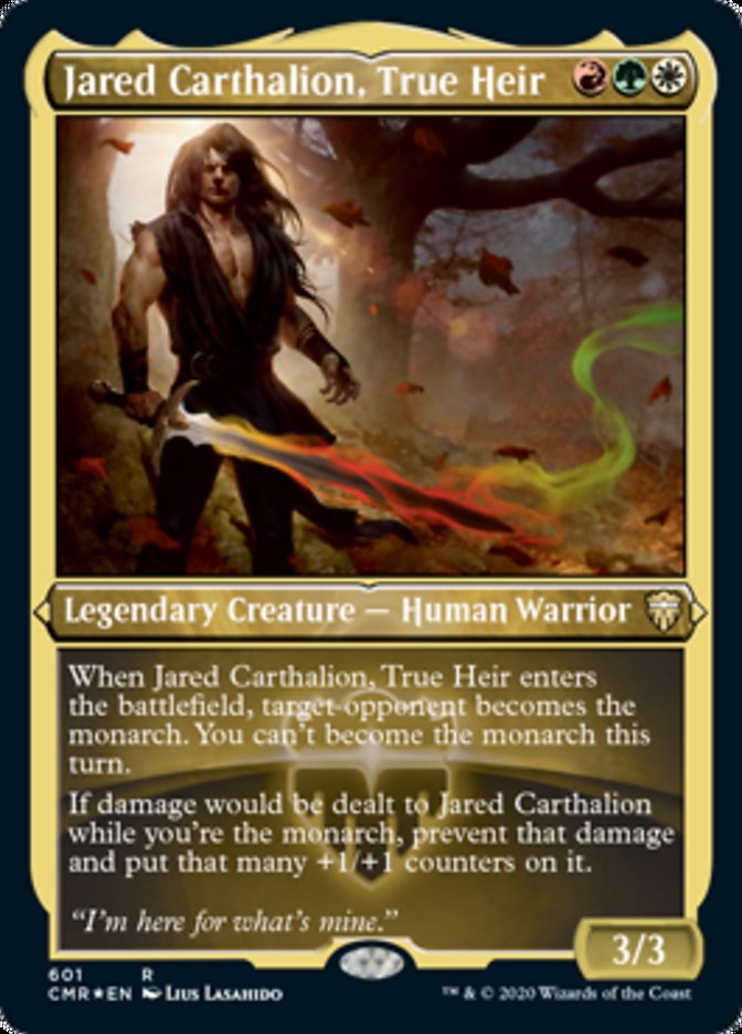 Magic | Jared Carthalion, True Heir (Etched) [Commander Legends] | The Nerd Merchant