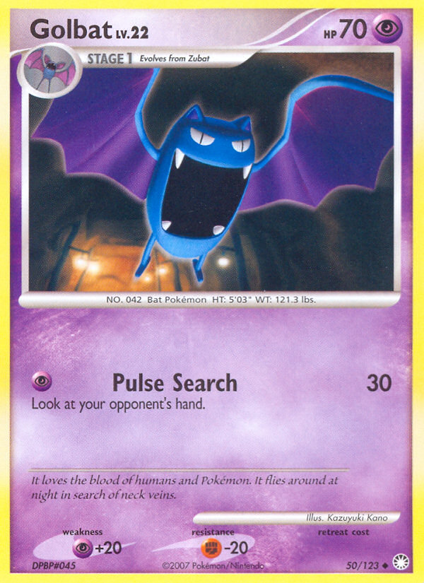 Pokemon | Golbat (50/123) [Diamond & Pearl: Mysterious Treasures] | The Nerd Merchant