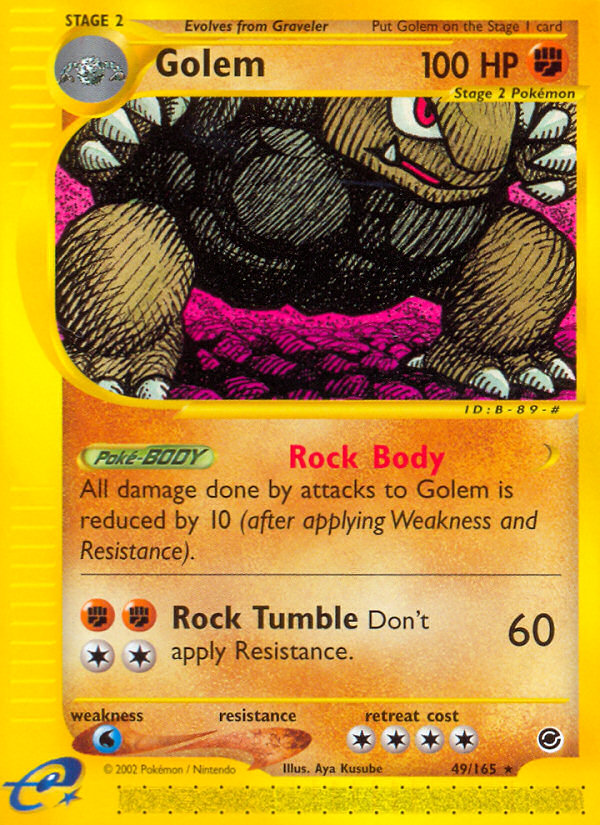 Pokemon | Golem (49/165) [Expedition: Base Set] | The Nerd Merchant