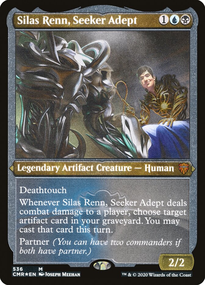 Magic | Silas Renn, Seeker Adept (Etched) [Commander Legends] | The Nerd Merchant