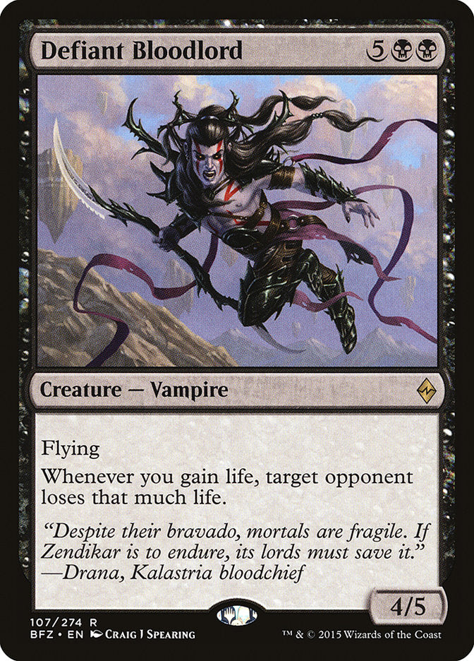 Magic | Defiant Bloodlord [Battle for Zendikar] | The Nerd Merchant