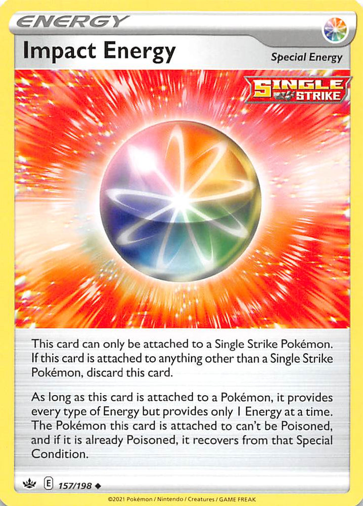 Pokemon | Impact Energy (157/198) [Sword & Shield: Chilling Reign] | The Nerd Merchant