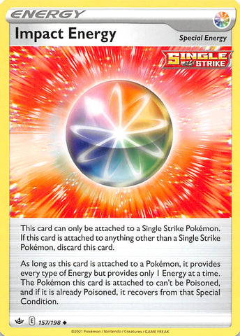 Pokemon | Impact Energy (157/198) [Sword & Shield: Chilling Reign] | The Nerd Merchant