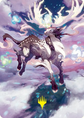 Magic | Hinata, Dawn-Crowned Art Card (Gold-Stamped Signature) [Kamigawa: Neon Dynasty Art Series] | The Nerd Merchant