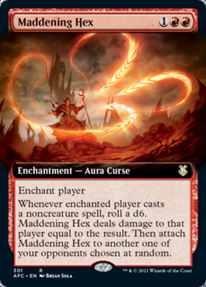 Magic | Maddening Hex (Extended Art) [Dungeons & Dragons: Adventures in the Forgotten Realms Commander] | The Nerd Merchant