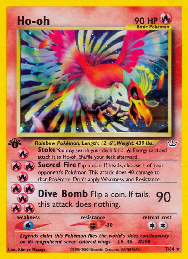Pokemon | Ho-oh (7/64) [Neo Revelation 1st Edition] | The Nerd Merchant