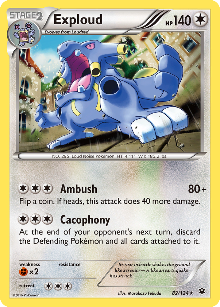 Pokemon | Exploud (82/124) [XY: Fates Collide] | The Nerd Merchant