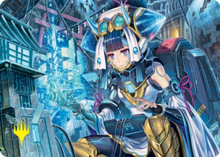 Magic | Covert Technician Art Card (Gold-Stamped Signature) [Kamigawa: Neon Dynasty Art Series] | The Nerd Merchant