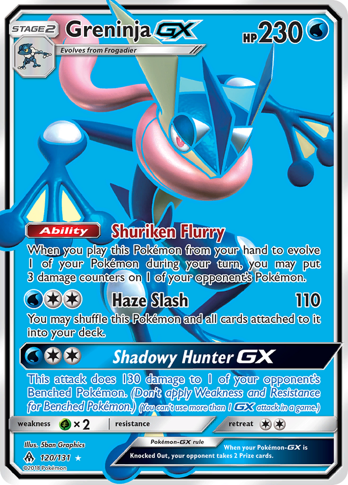 Pokemon | Greninja GX (120/131) [Sun & Moon: Forbidden Light] | The Nerd Merchant