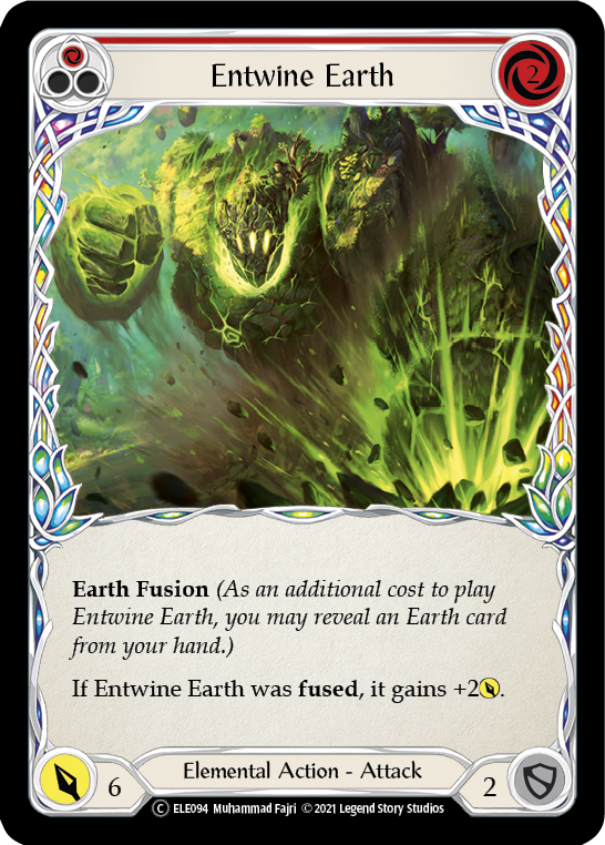 Flesh and Blood TCG | Entwine Earth (Red) [U-ELE094] (Tales of Aria Unlimited)  Unlimited Normal | The Nerd Merchant