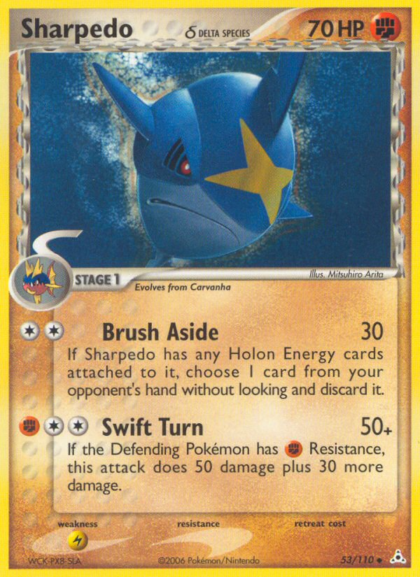 Pokemon | Sharpedo (53/110) (Delta Species) [EX: Holon Phantoms] | The Nerd Merchant