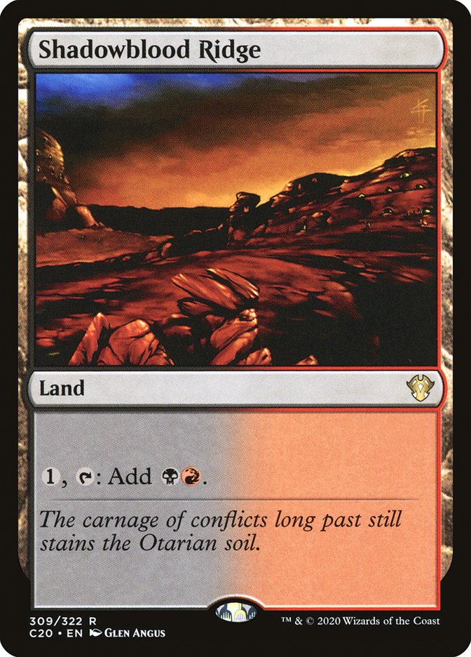 Magic | Shadowblood Ridge [Commander 2020] | The Nerd Merchant