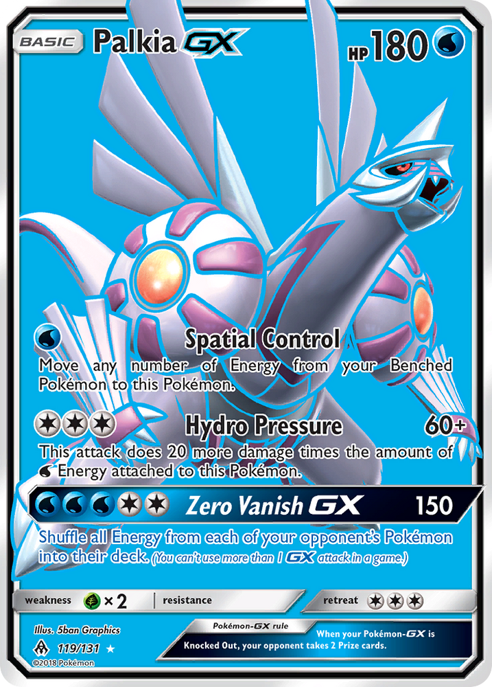 Pokemon | Palkia GX (119/131) [Sun & Moon: Forbidden Light] | The Nerd Merchant