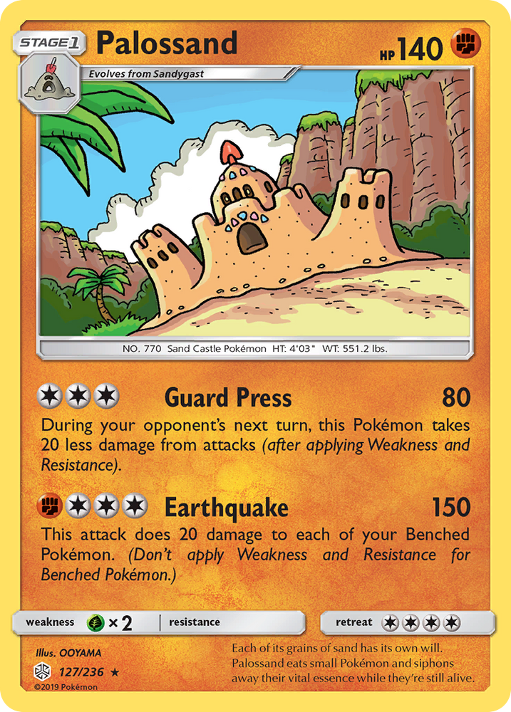 Pokemon| Palossand (127/236) [Sun & Moon: Cosmic Eclipse] | The Nerd Merchant