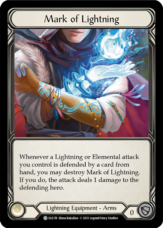 Flesh and Blood TCG | Mark of Lightning [ELE174] (Tales of Aria)  1st Edition Cold Foil | The Nerd Merchant