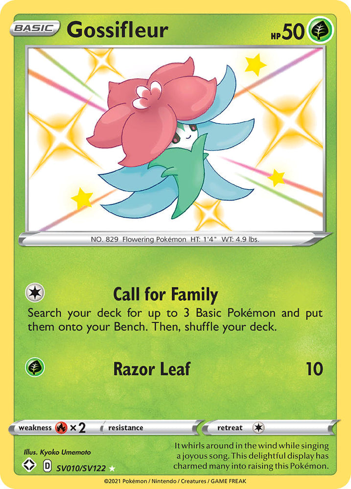 Pokemon | Gossifleur (SV010/SV122) [Sword & Shield: Shining Fates] | The Nerd Merchant