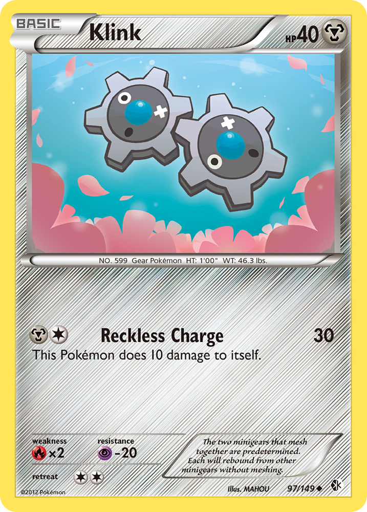 Pokemon | Klink (97/149) [Black & White: Boundaries Crossed] | The Nerd Merchant