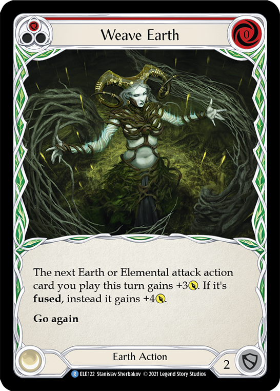 Flesh and Blood TCG | Weave Earth (Red) [ELE122] (Tales of Aria)  1st Edition Normal | The Nerd Merchant