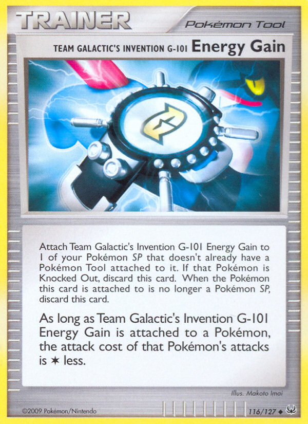 Pokemon | Team Galactic's Invention G-101 Energy Gain (116/127) [Platinum: Base Set] | The Nerd Merchant