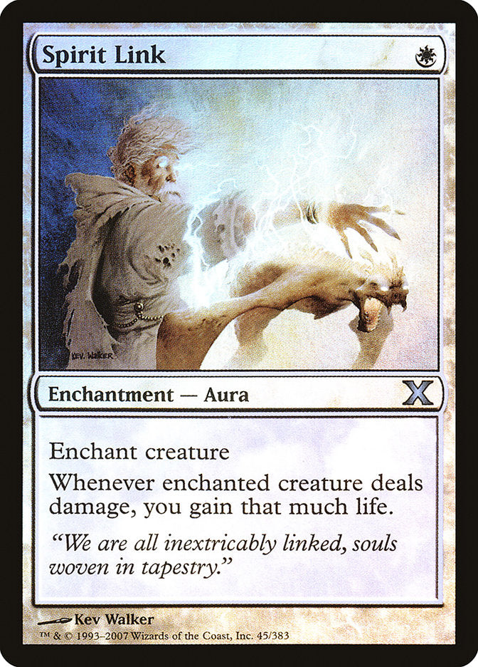 Magic | Spirit Link (Premium Foil) [Tenth Edition] | The Nerd Merchant