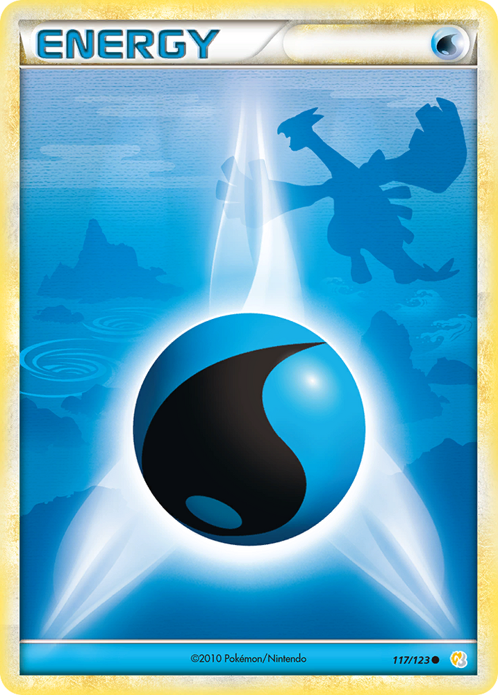 Pokemon | Water Energy (117/123) [HeartGold & SoulSilver: Base Set] | The Nerd Merchant