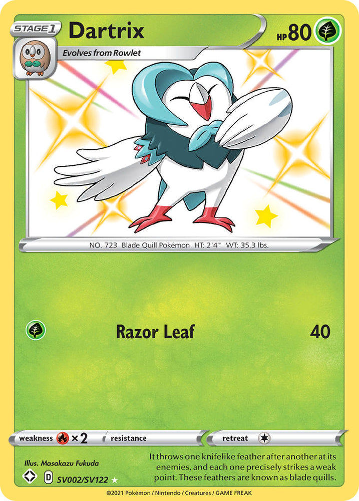 Pokemon | Dartrix (SV002/SV122) [Sword & Shield: Shining Fates] | The Nerd Merchant