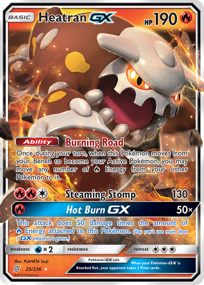 Pokemon | Heatran GX (25/236) [Sun & Moon: Unified Minds] | The Nerd Merchant