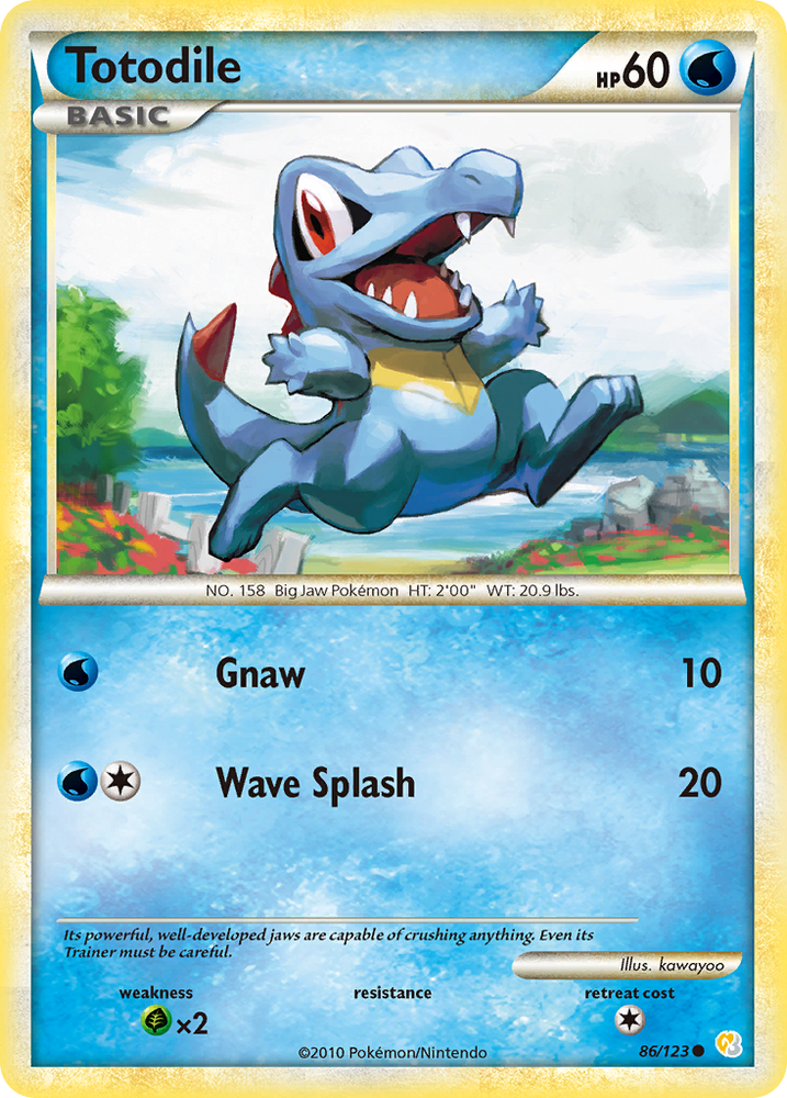 Pokemon | Totodile (86/123) [HeartGold & SoulSilver: Base Set] | The Nerd Merchant