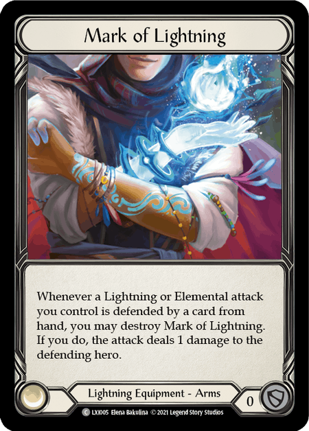 Flesh and Blood TCG | Mark of Lightning [LXI005] (Tales of Aria Lexi Blitz Deck)  1st Edition Normal | The Nerd Merchant