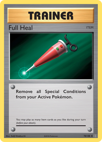 Pokemon | Full Heal (78/108) [XY: Evolutions] | The Nerd Merchant