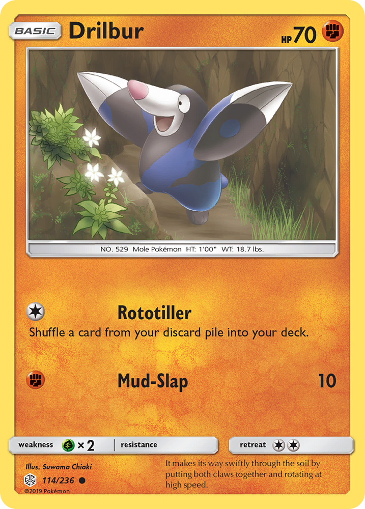 Pokemon| Drilbur (114/236) [Sun & Moon: Cosmic Eclipse] | The Nerd Merchant