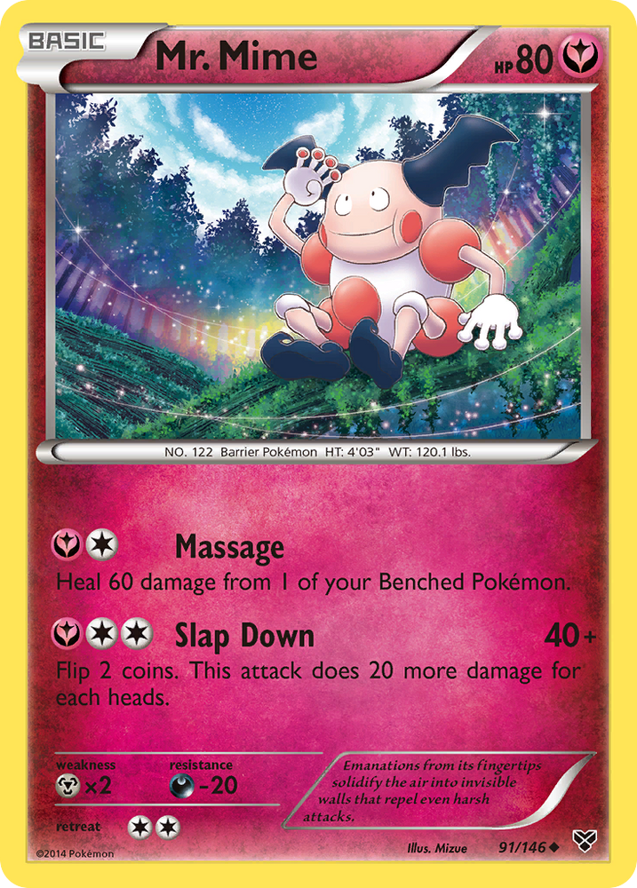Pokemon | Mr. Mime (91/146) [XY: Base Set] | The Nerd Merchant