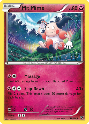 Pokemon | Mr. Mime (91/146) [XY: Base Set] | The Nerd Merchant